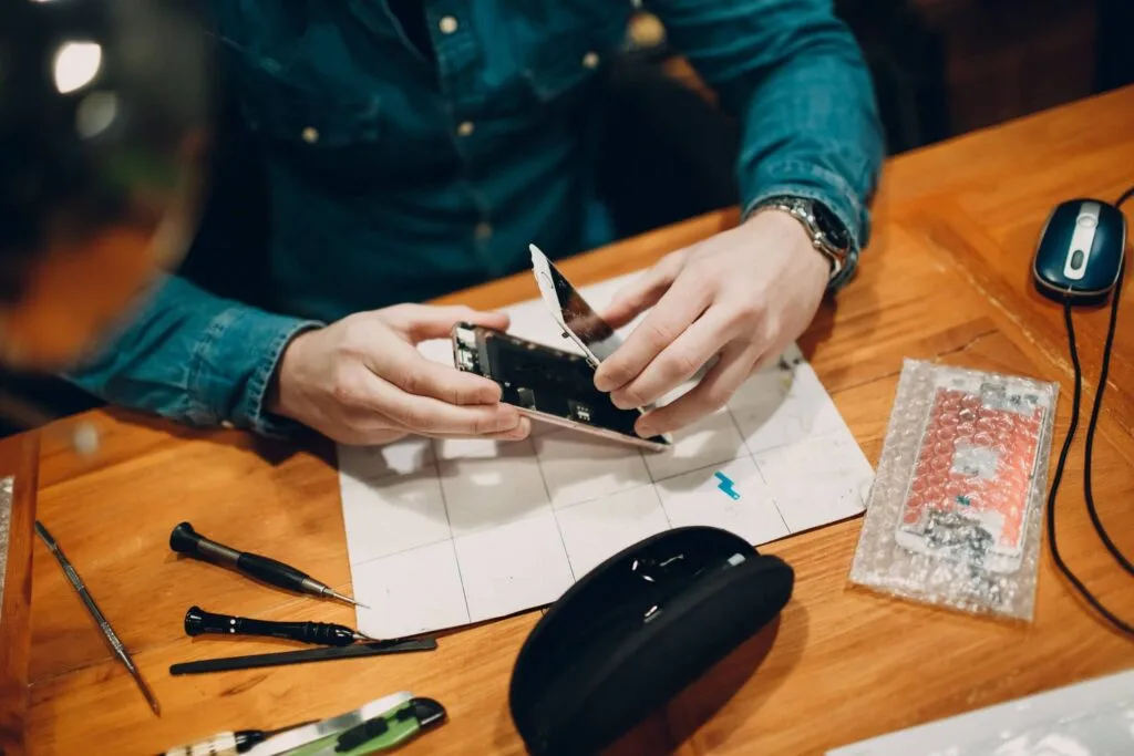 About Digital Reboot Example of a repair in progress at Digital Repair Wellington