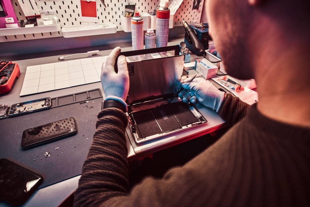 About Digital Reboot Example of a repair in progress at Digital Repair Wellington